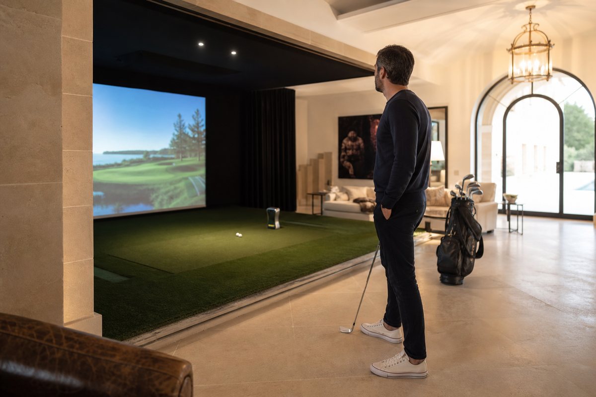 Réalisation de simulateur de golf indoor GolfIndoor