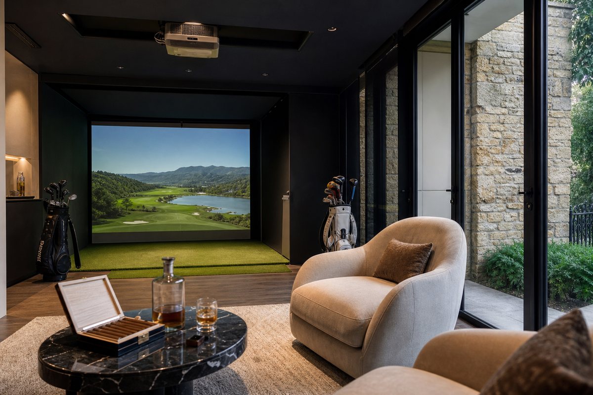 Réalisation de simulateur de golf indoor GolfIndoor