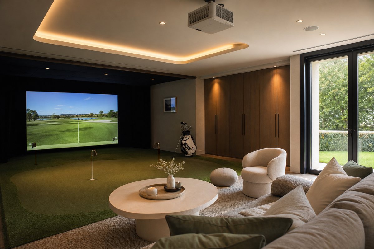 Réalisation de simulateur de golf indoor GolfIndoor