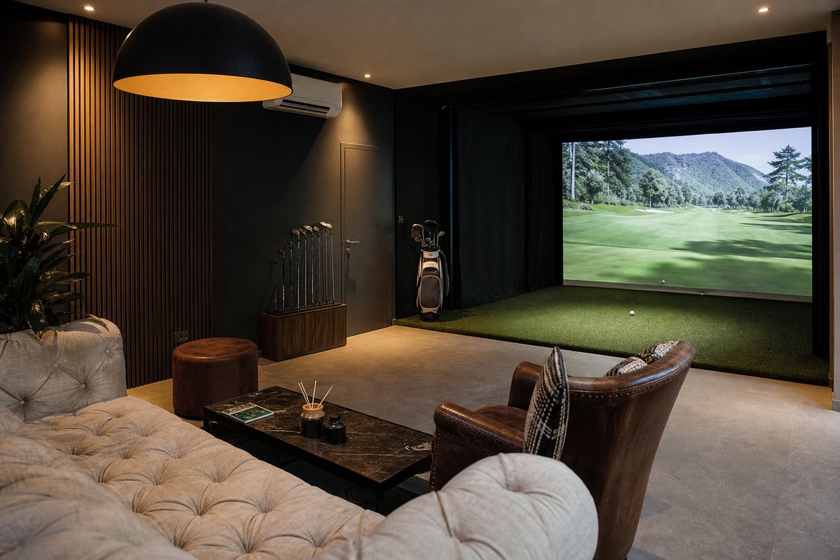 Réalisation de simulateur de golf indoor GolfIndoor