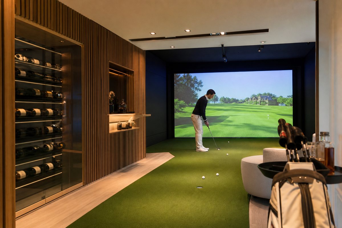 Réalisation de simulateur de golf indoor GolfIndoor